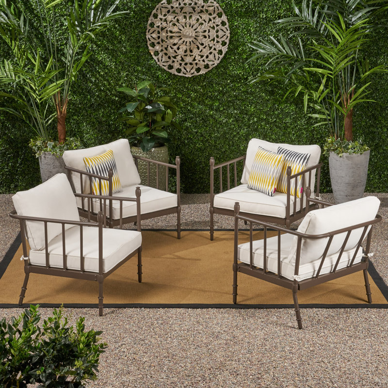 Rosalind Wheeler Joule Outdoor Patio Chair with Cushions Wayfair